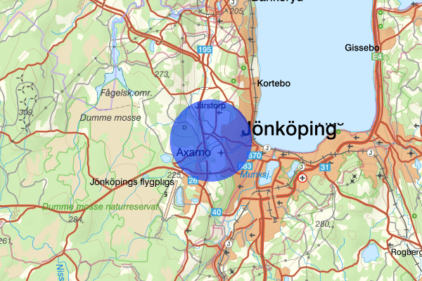 Klämmestorp 27 oktober 10.40, Trafikolycka, Jönköping