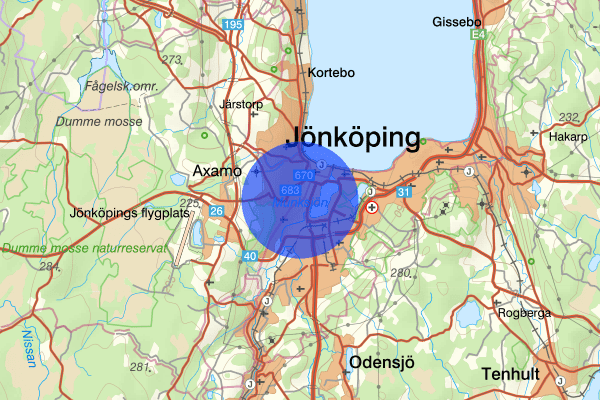 Torpa 28 oktober 07.57, Sammanfattning natt, Jönköpings län