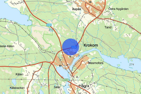 Föllingevägen 28 oktober 10.38, Trafikolycka, Krokom
