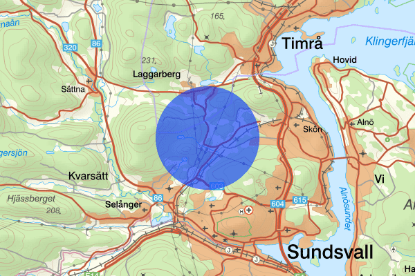 Gudmundsbyn 28 oktober 15.27, Trafikolycka, Sundsvall