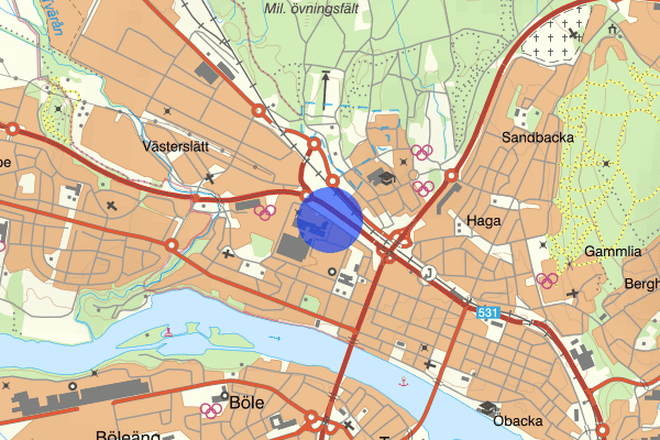Ridvägen 30 oktober 07.56, Trafikolycka, Umeå