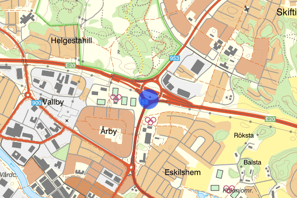 Årbyrondellen 30 oktober 16.55, Trafikolycka, Eskilstuna