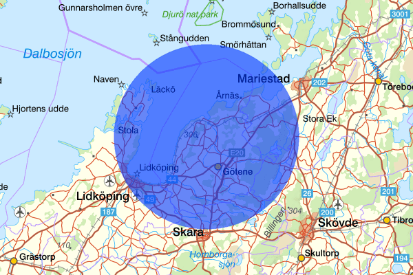 20 mars 20:16, Trafikolycka, smitning från, Götene