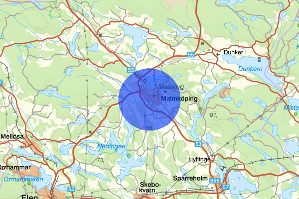 Malmköping 21 mars 09:22, Brand, Flen