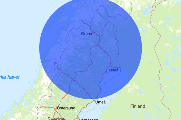 Norrbottens län 22 maj 07:14, Sammanfattning natt, Norrbottens län