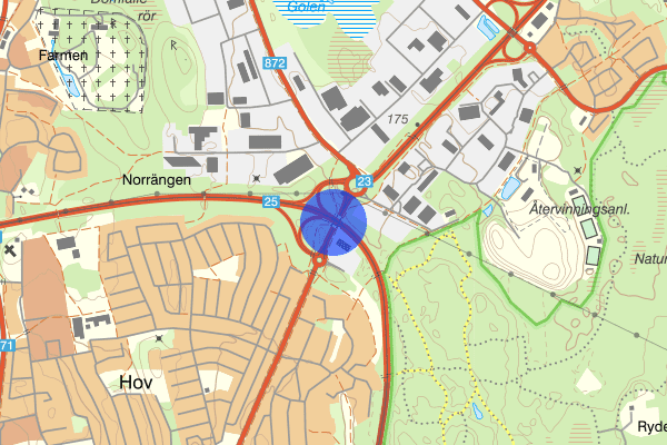 Sandsbrovägen 10 juni 15:24, Trafikolycka, Växjö