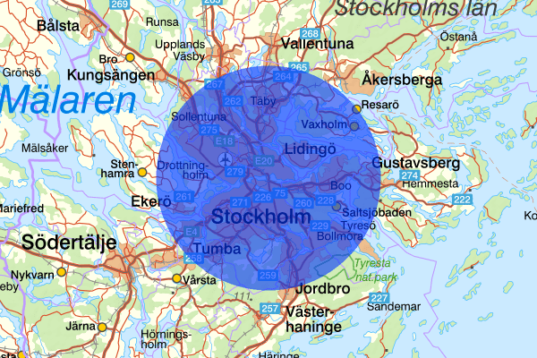 Stockholm 13 juni 14:56, Luftfartslagen, Stockholm