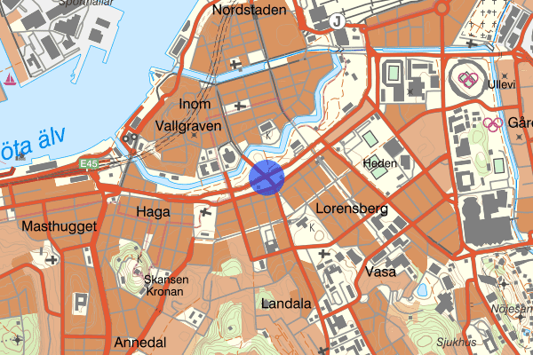 Nya Allén 15 juni 18:38, Trafikolycka, Göteborg