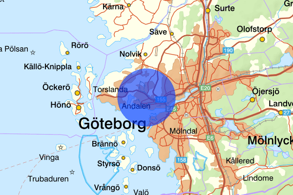 Arendal 09 juli 23:43, Olaga hot, Göteborg