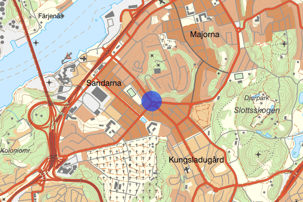 Slottsskogsgatan 10 augusti 07:05, Knivlagen, Göteborg