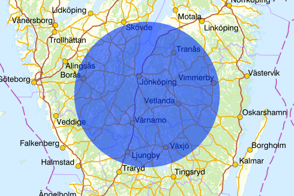Jönköpings län 15 september 08:09, Sammanfattning natt, Jönköpings län