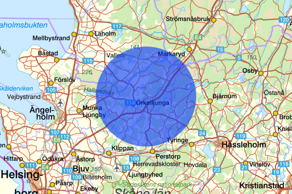 29 september 00:36, Inbrott, Örkelljunga