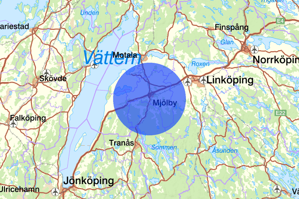 10 oktober 08:00, Sammanfattning natt, Östergötlands län
