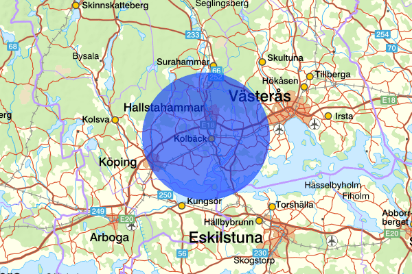 19 oktober 11:47, Trafikolycka, Hallstahammar
