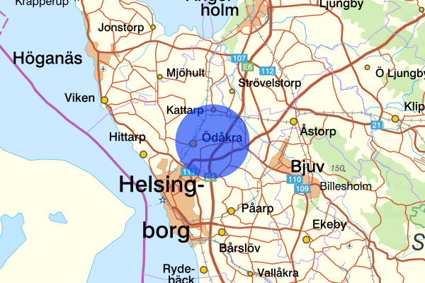Ödåkra 31 oktober 16:22, Trafikolycka, Helsingborg