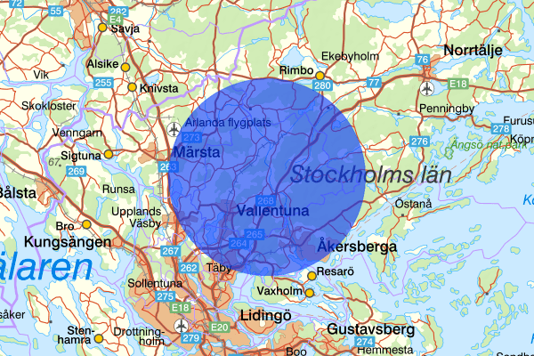24 november 16.49, Trafikolycka, Vallentuna