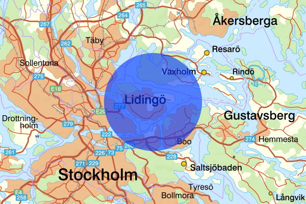 03 december 22.19, Misshandel, Lidingö