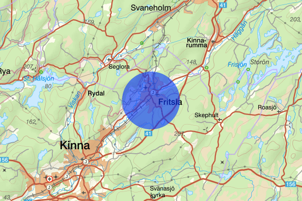 Fritsla 19 december 06.36, Trafikolycka, Mark