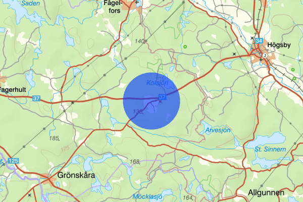 Mjösebo 21 december 23.09, Trafikolycka, Högsby