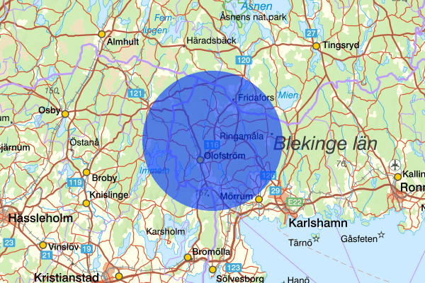 24 december 01.06, Misshandel, Olofström