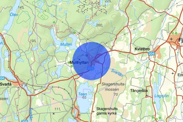 Mullhyttan 29 december 16.12, Trafikolycka, Lekeberg