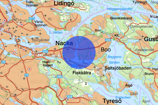 Eknäs 31 december 00.07, Brand, Nacka