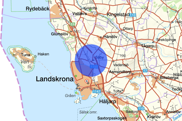 Säby 03 januari 06.40, Trafikolycka, Landskrona