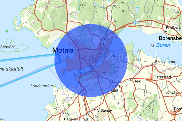 Motala 03 januari 08.00, Sammanfattning natt, Östergötlands län