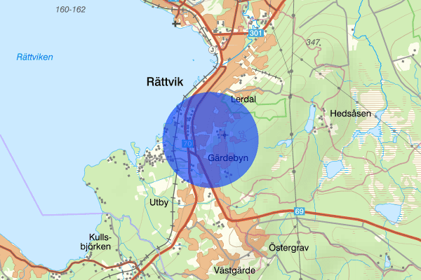 Gärdebyn 03 januari 11.45, Trafikolycka, Rättvik