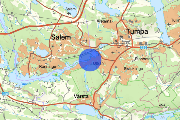 Strandvägen 03 januari 21.20, Rattfylleri, Botkyrka