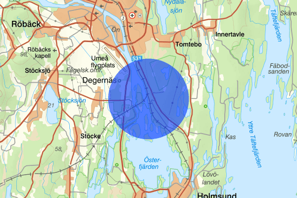 Bergsboda 11 januari 07.09, Trafikolycka, Umeå