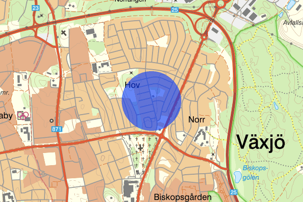Skogslyckevägen 12 januari 14.38, Trafikolycka, singel, Växjö