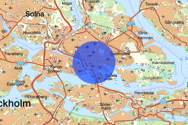 Norrmalm 13 januari 01.15, Olaga hot, Stockholm