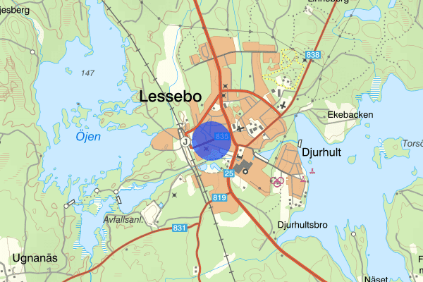 Stationsgatan 13 januari 11.36, Trafikolycka, Lessebo