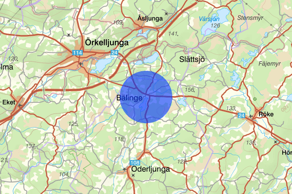 Bälinge 13 januari 21.48, Trafikolycka, Perstorp