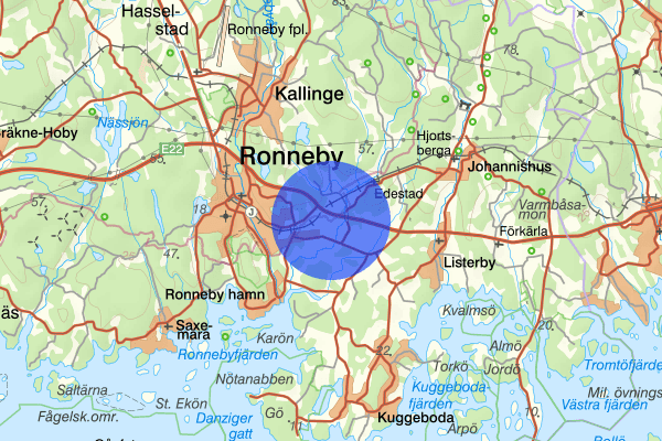 Gärestad 14 januari 17.25, Trafikolycka, Ronneby