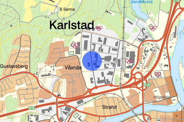 Blockgatan 15 januari 12.46, Trafikolycka, personskada, Karlstad