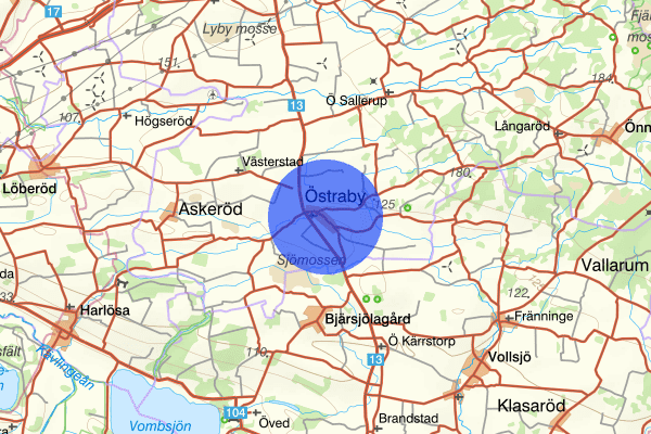 Östraby 15 januari 13.45, Brand, Hörby