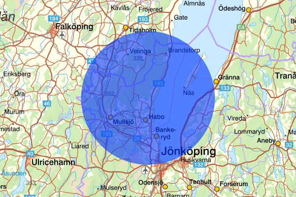 16 januari 09.03, Sammanfattning natt, Jönköpings län