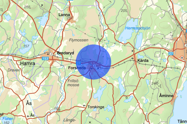 Forsheda 20 januari 12.47, Trafikolycka, Värnamo