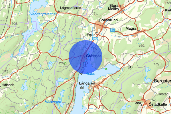 Gräfsnäs 22 januari 11.34, Trafikolycka, Alingsås