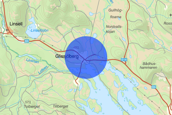 Glissjöberg 23 januari 07.38, Sammanfattning natt, Jämtlands län