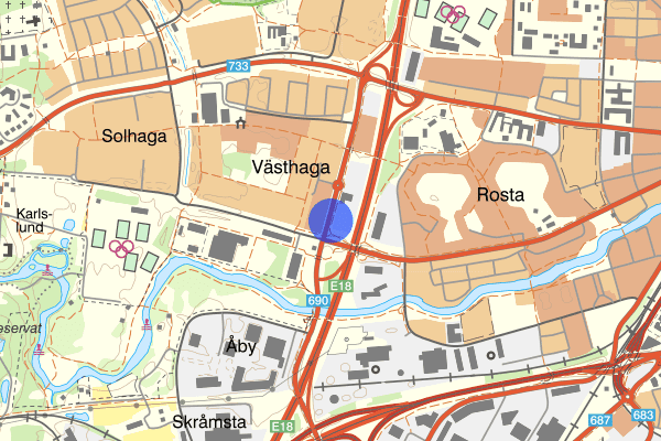 Västhagagatan 23 januari 18.03, Skadegörelse, Örebro