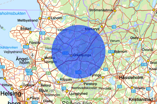 24 januari 07.43, Arbetsplatsolycka, Örkelljunga