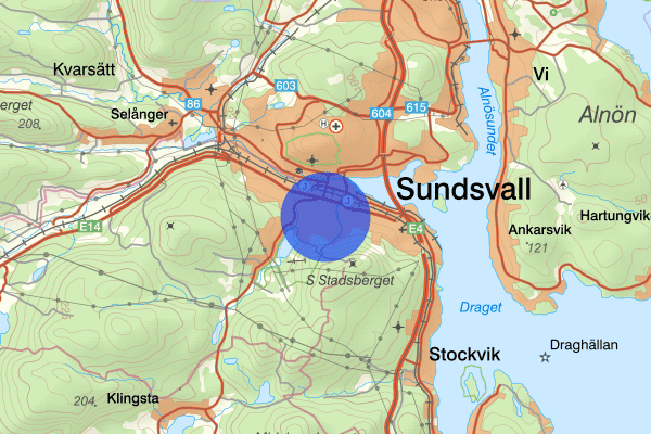Södermalm 24 januari 15.34, Inbrott, försök, Sundsvall