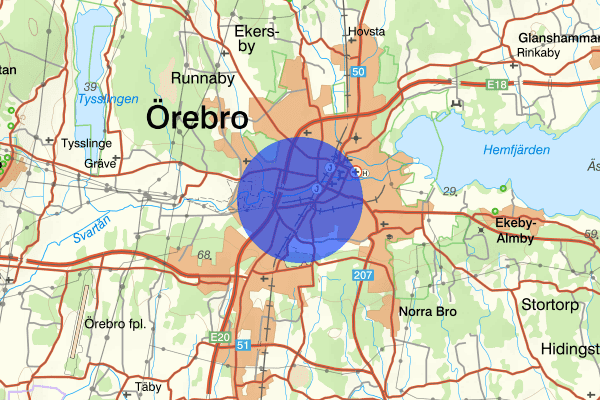 Örnsro 25 januari 16.40, Brand, Örebro